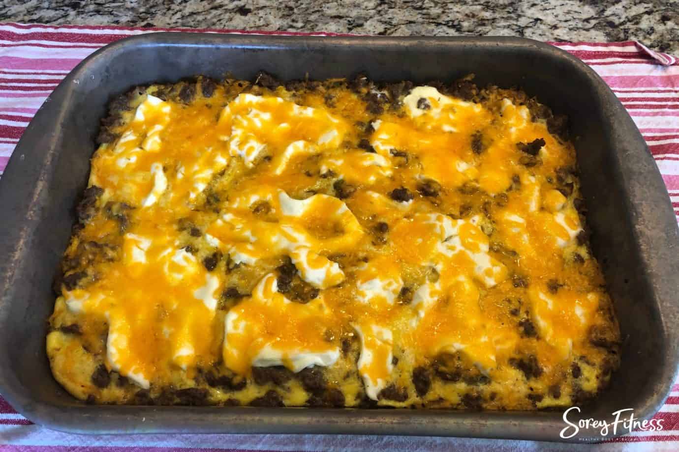 Keto Breakfast Casserole - Low Carb & Super Easy Make Ahead Recipe