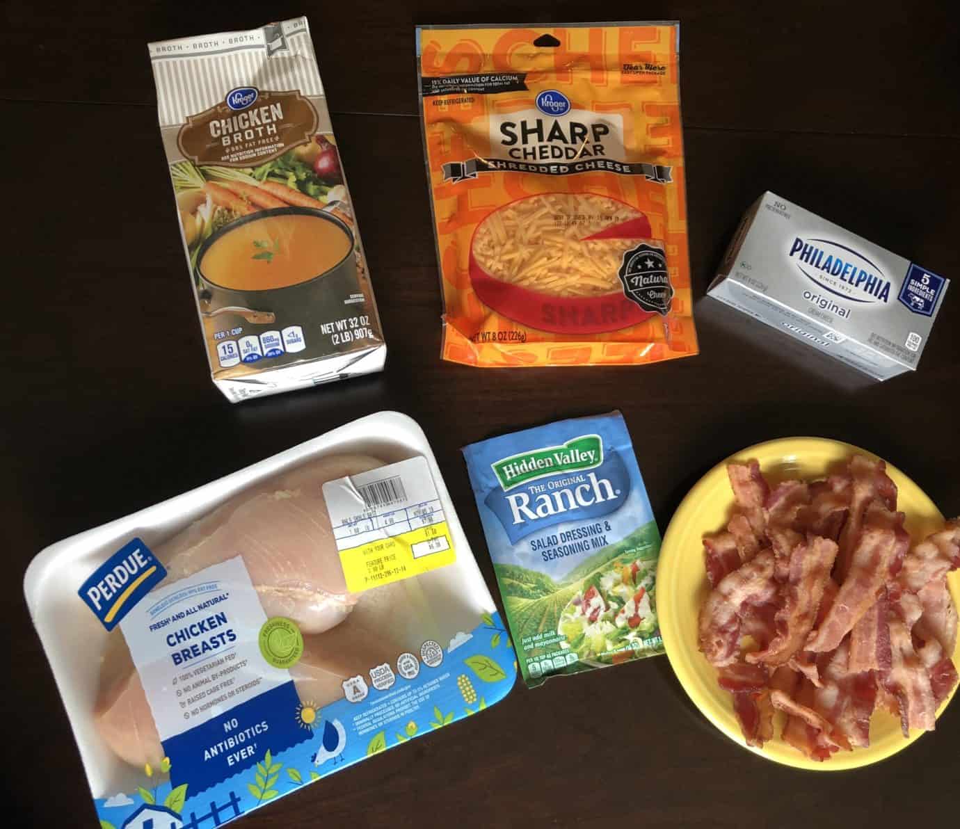 Easy Keto Chicken Bacon Ranch Crockpot Recipe