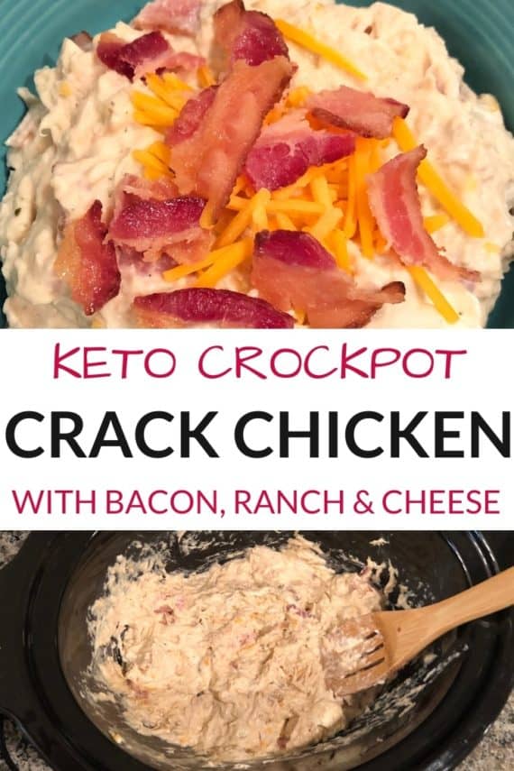 Easy Keto Chicken Bacon Ranch Crockpot Recipe