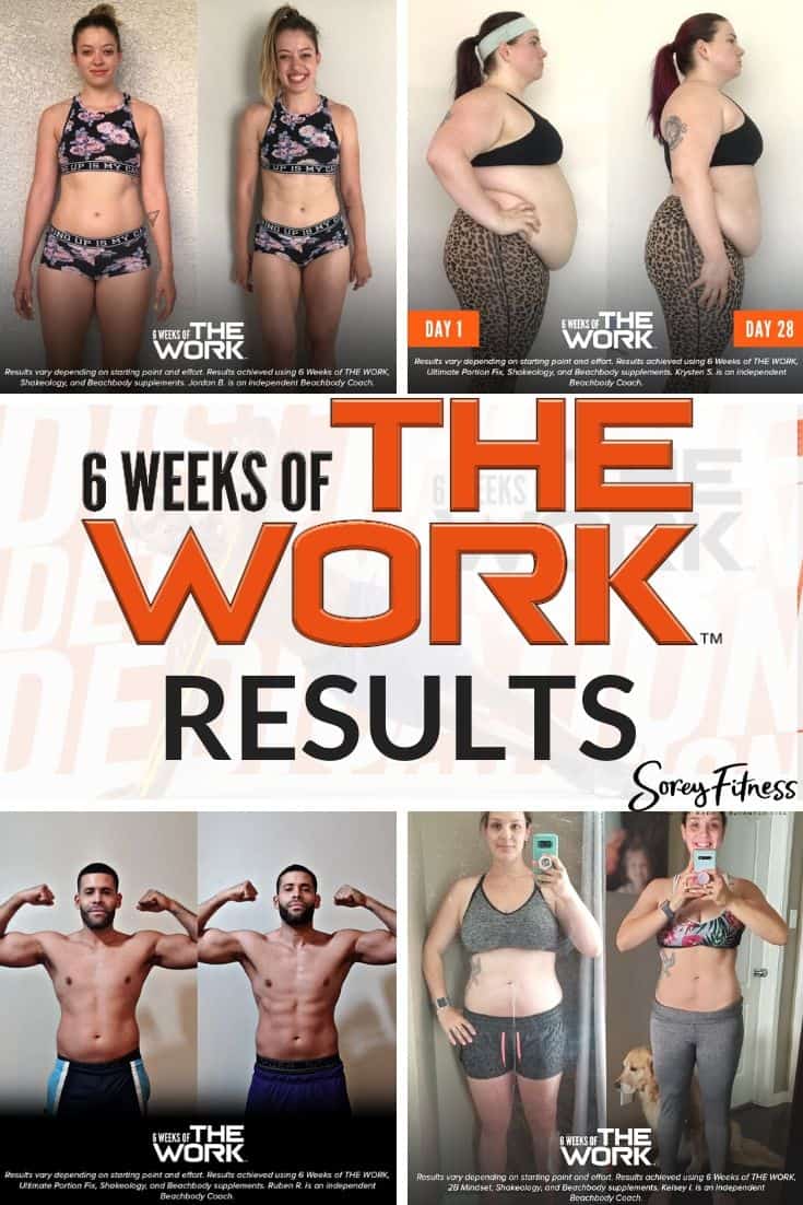 6 weeks of the work before and after photos