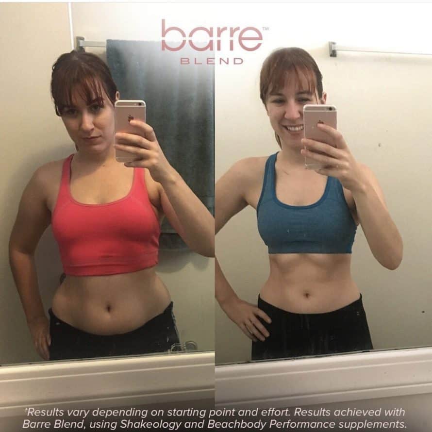 Barre Blend Before and After Photo