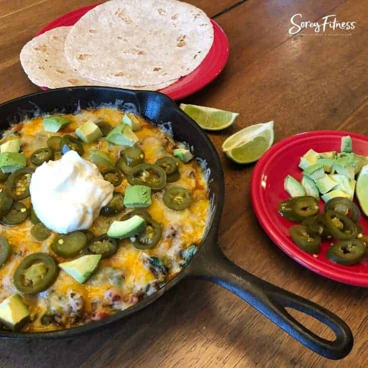 Cheesy Keto Taco Casserole Skillet Recipe (Low Carb)