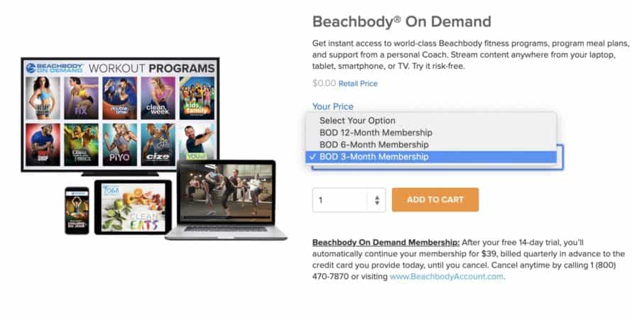 Beachbody on best sale firestick free