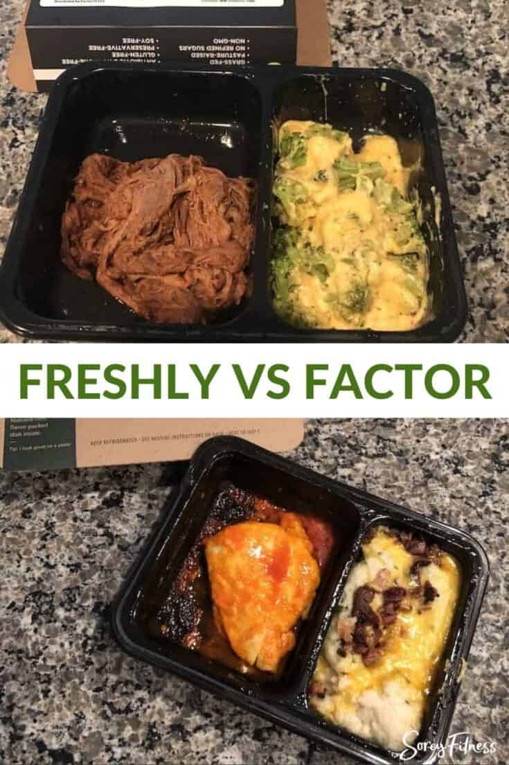 Freshly vs Factor meals