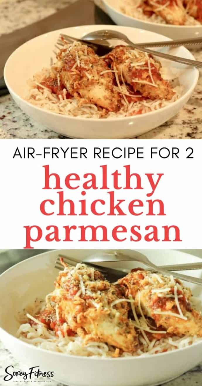 Keto Air Fryer Chicken Parmesan for 2 - Ready in 20 Minutes or Less!