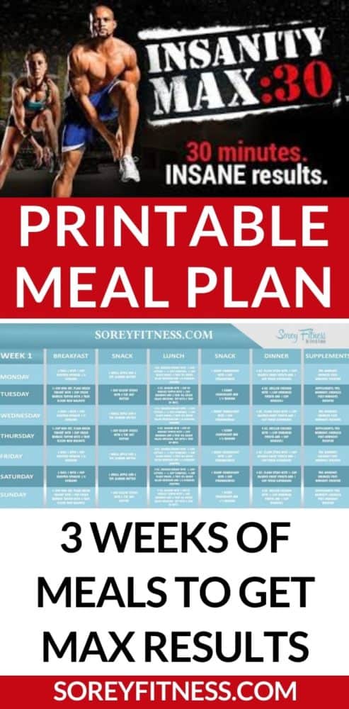 Best Insanity Meal Plan - What to Eat Each Day [FREE]