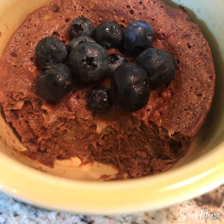 Cooked Chocolate Protein Mug Cake