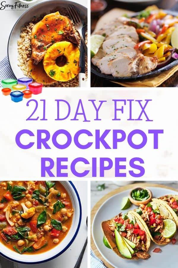 21 Day Fix Crockpot Recipe Collage