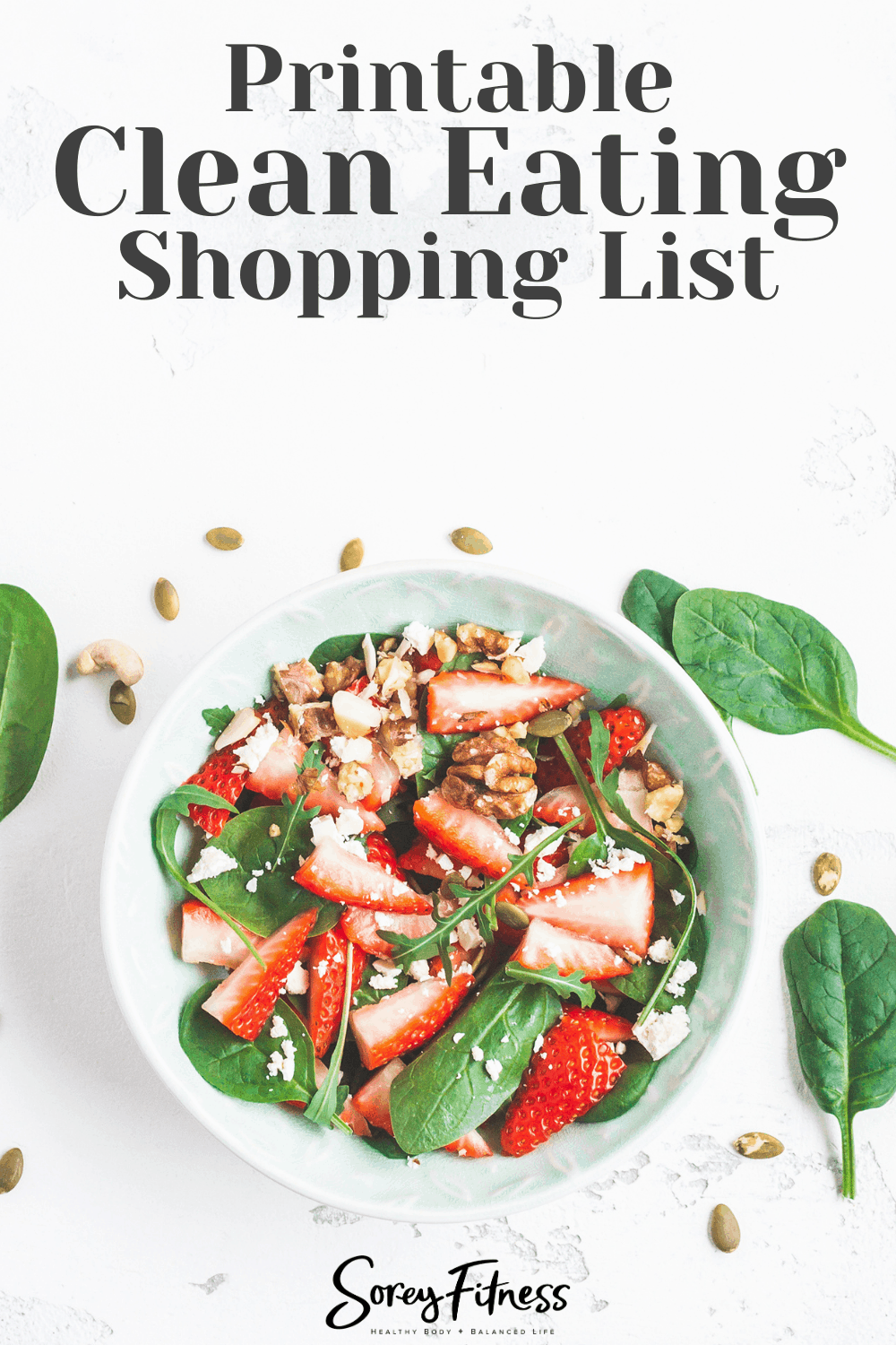 healthy grocery list printable