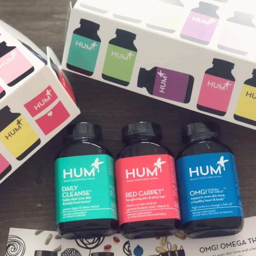 3 HUM Vitamin Bottles