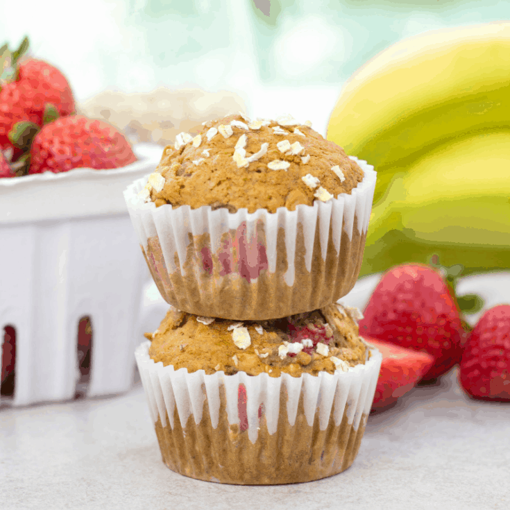 Image for Strawberry Banana Oatmeal Muffins