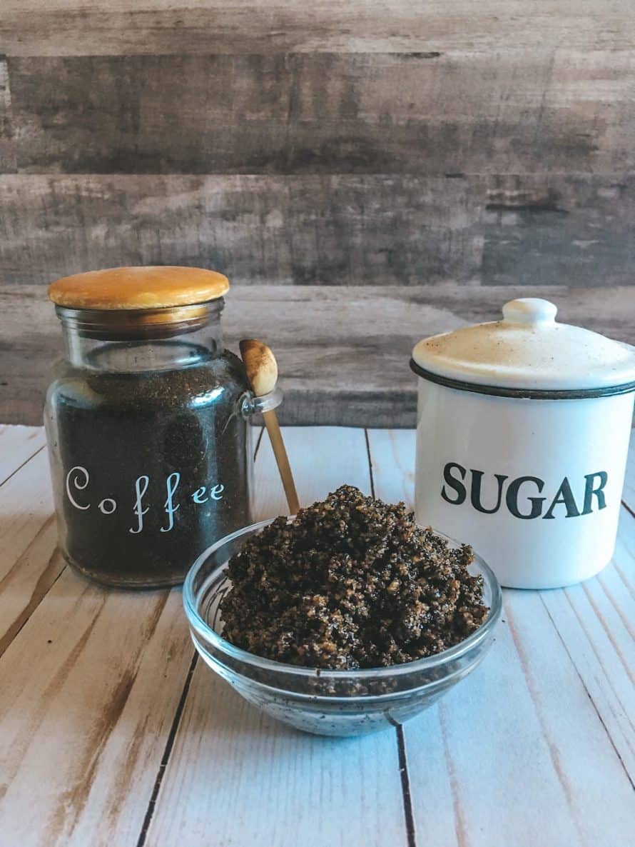 Easy DIY Coconut Oil & Coffee Sugar Scrub Recipe