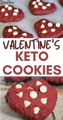 Keto Valentine's Cookies (Red Velvet & Heart-Shaped)