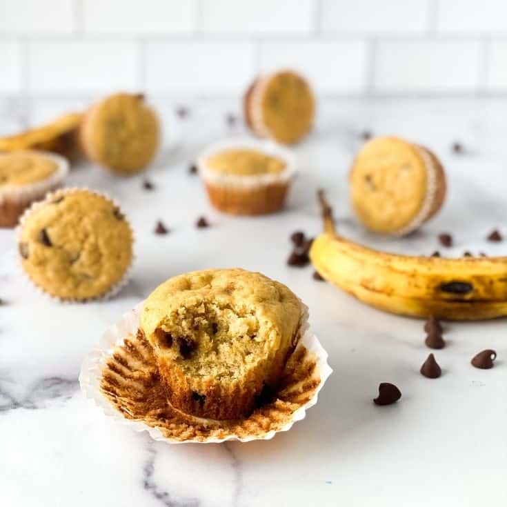 Easy 1-Bowl Banana Chocolate Chip Muffins (Gluten-Free)