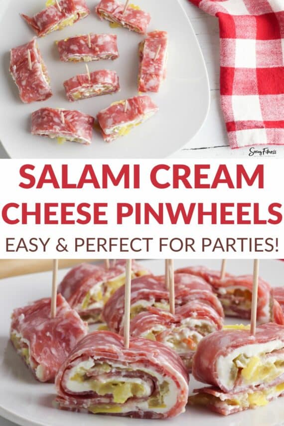 salami cream cheese pinwheels easy and perfect for parties