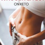 woman's abs with the text "how to trigger the whoosh effect on keto"