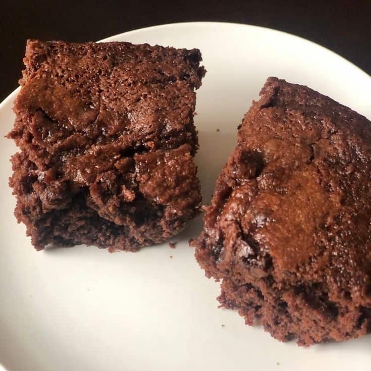 2 fudgy eggless brownies from scratch