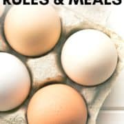 the mono diet rules and meals with a picture of eggs