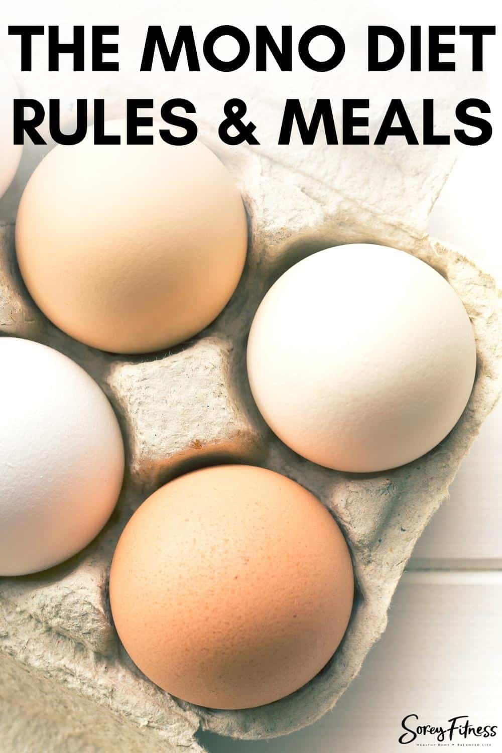 the mono diet rules and meals with a picture of eggs