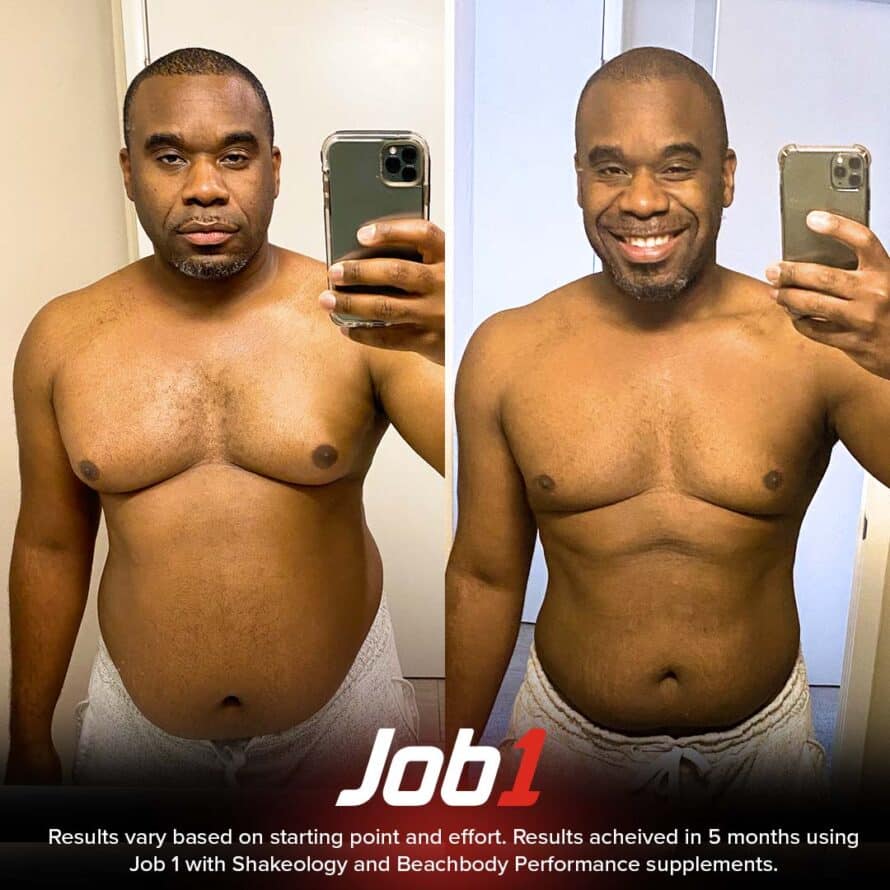 job 1 before and after man