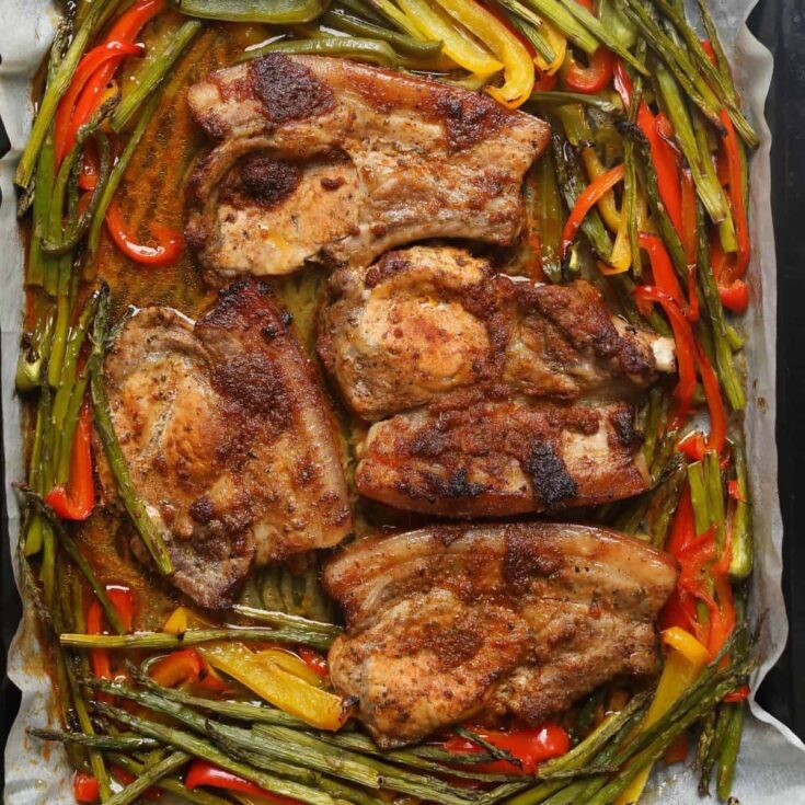 Image for Sheet Pan Pork Chops and Vegetables