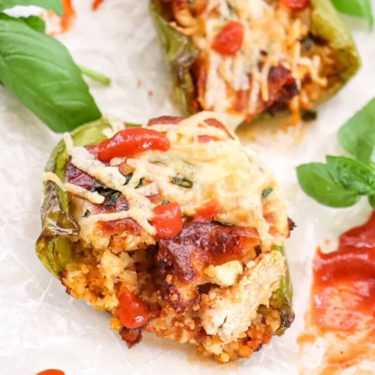Image for Chicken Parmesan Stuffed Peppers