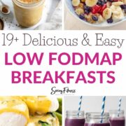 collage of 4 Low FODMAP Breakfast Recipes