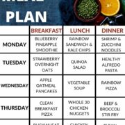 Visual of the Clean Eating Family Meal plan