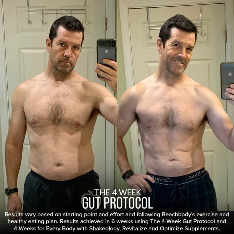 4 week gut protocol results man Chris P.