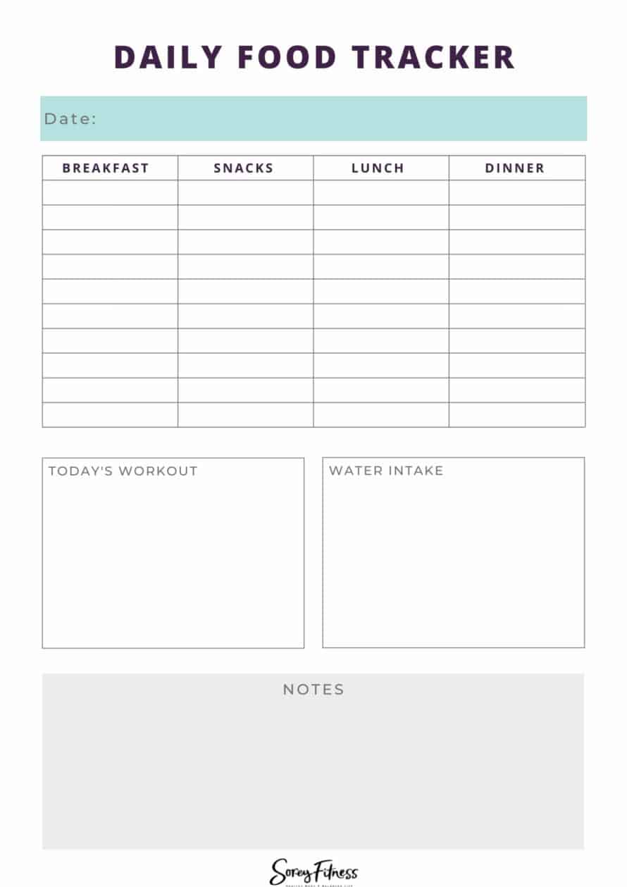 daily food tracker