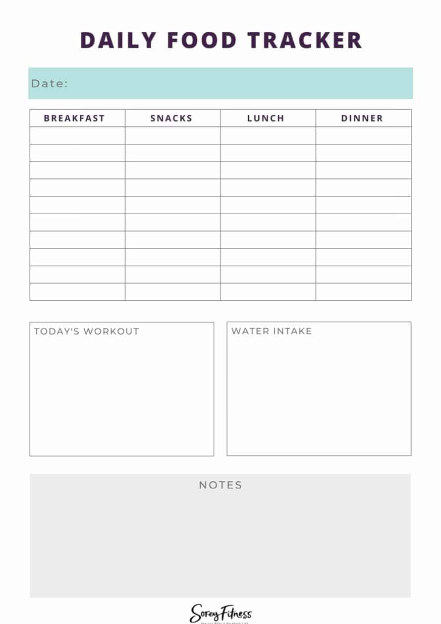 Monthly Weight Loss Tracker Template