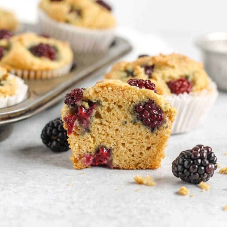 Image for Almond Flour Blackberry Muffins