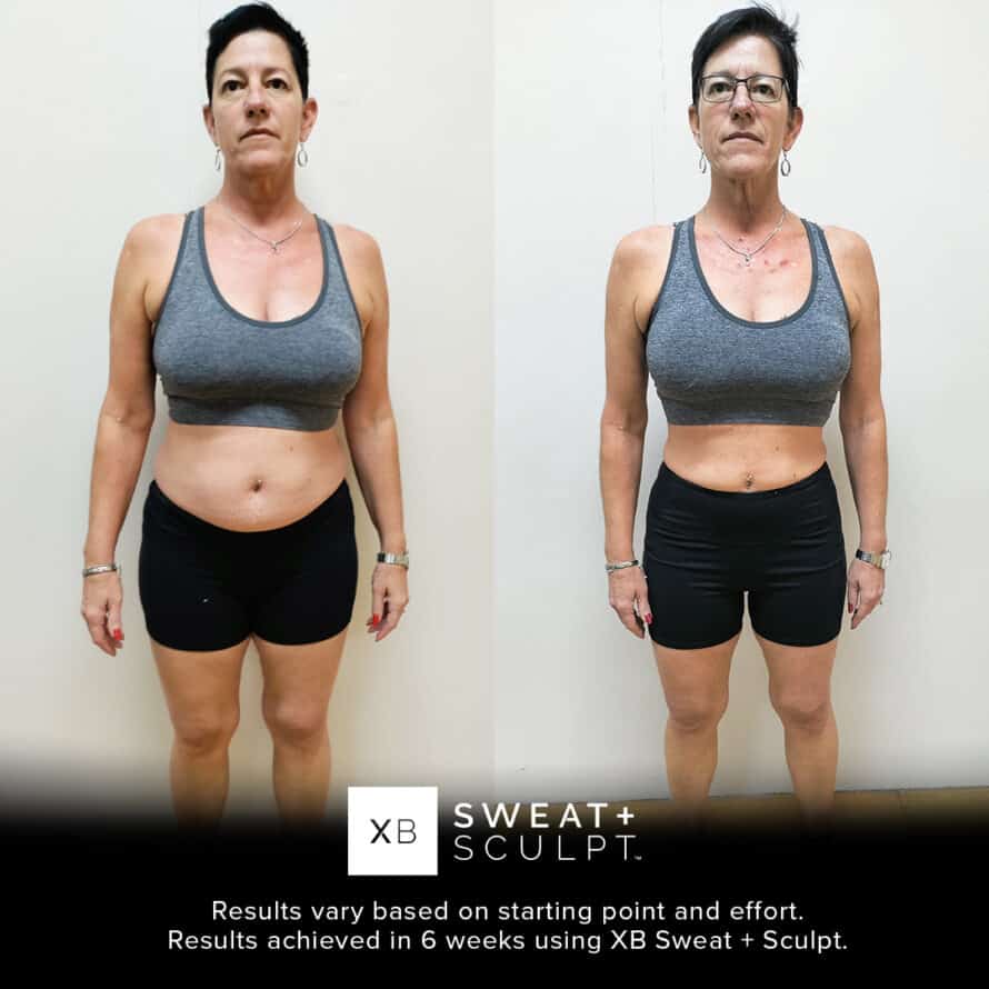 xb sweat and sculpt before and after photo