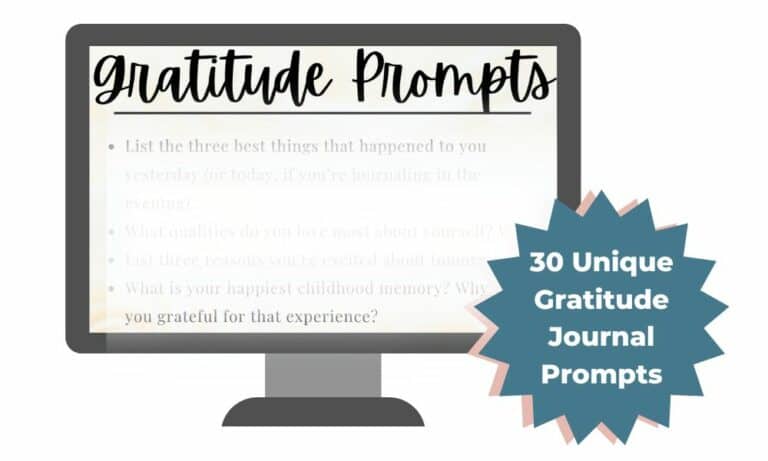 30 Days of Gratitude Journal Prompts