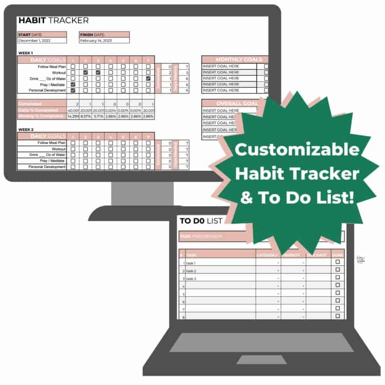 Habit Tracker Spreadsheet