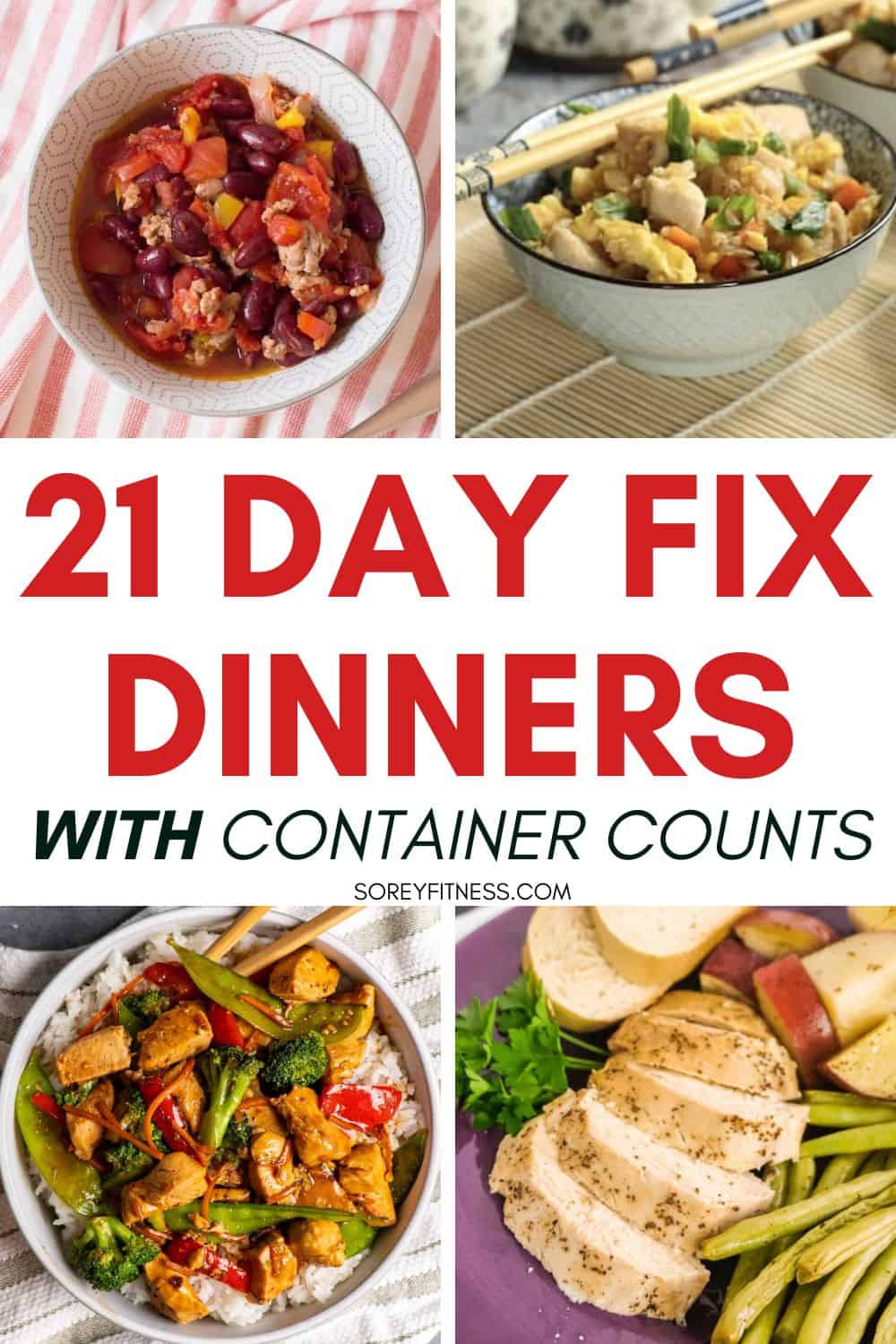 Best Easy 21 Day Fix Dinners Recipes With Container Counts