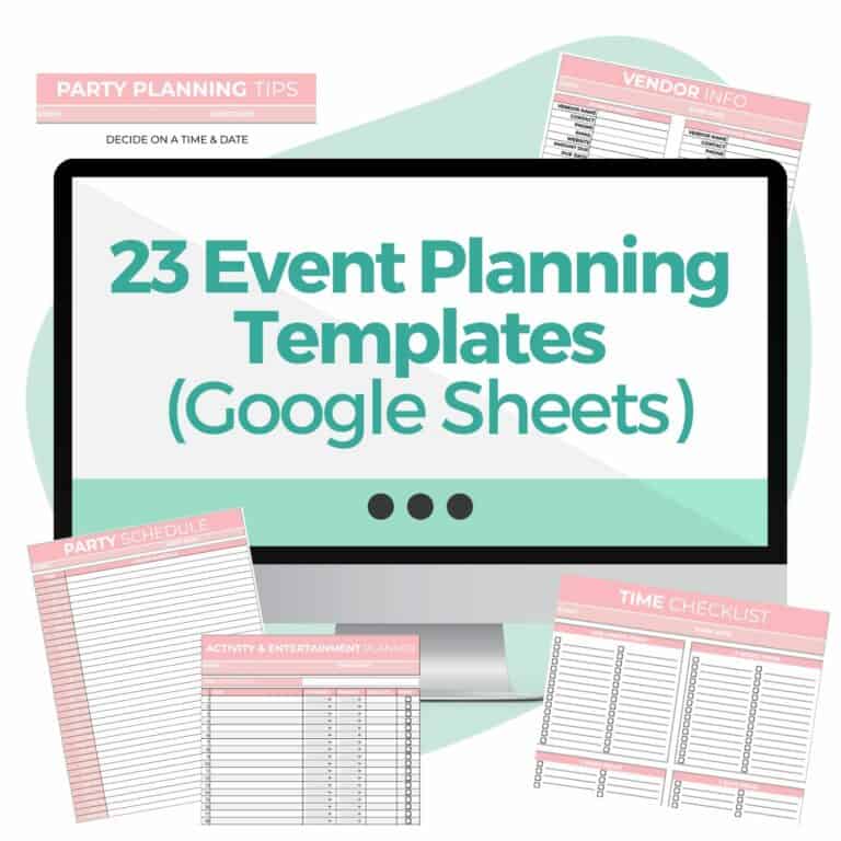 Event Planning Templates (Google Sheets)