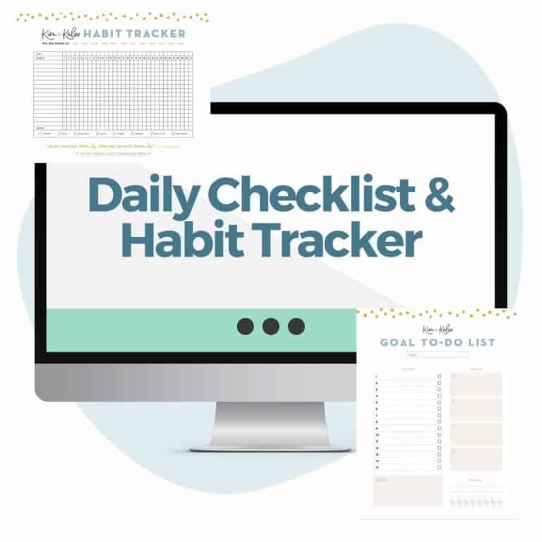 Printable Daily Checklist & Habit Tracker