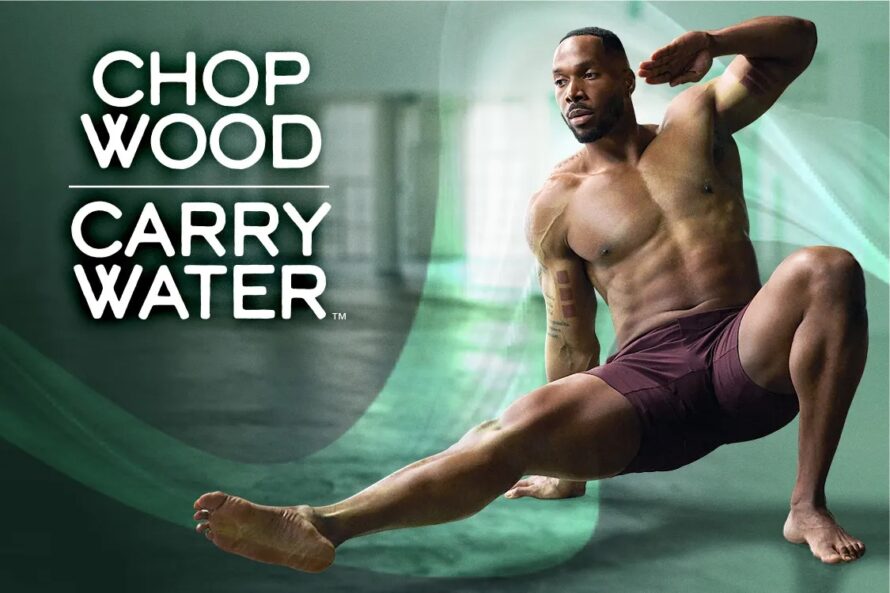 Amoila Cesar in a promotional picture for chop wood carry water beachbody's newest workout