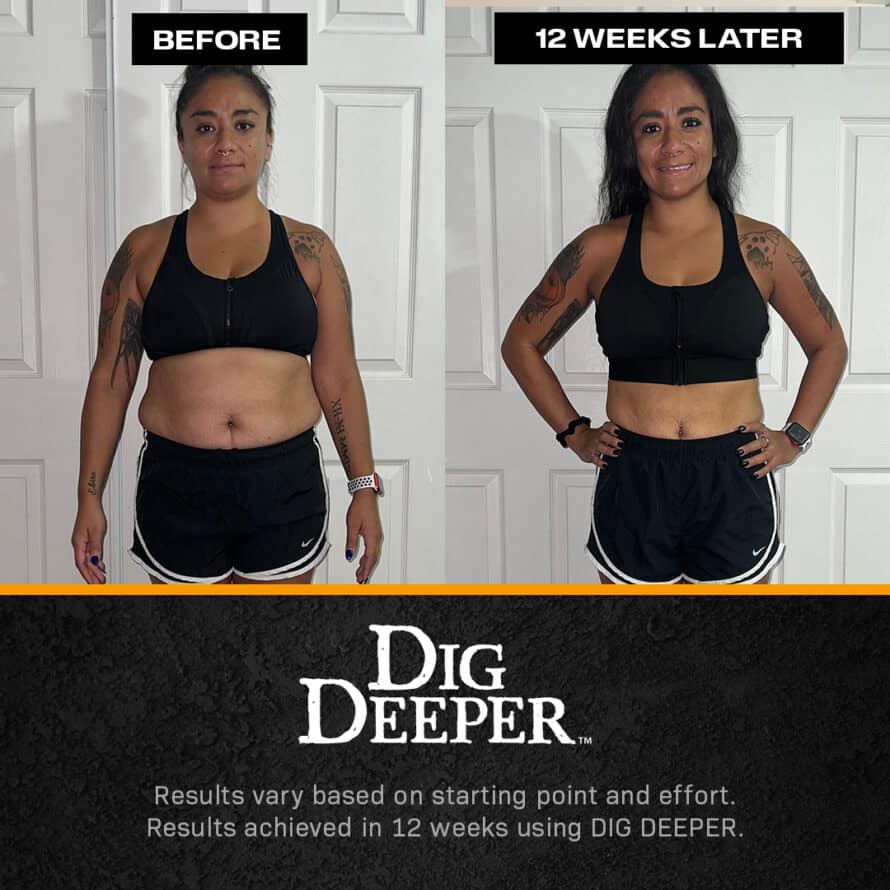 Dulce's before and after dig deeper results