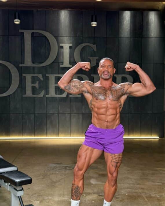 Shaun T on the DIG DEEPER BODi set in 2023