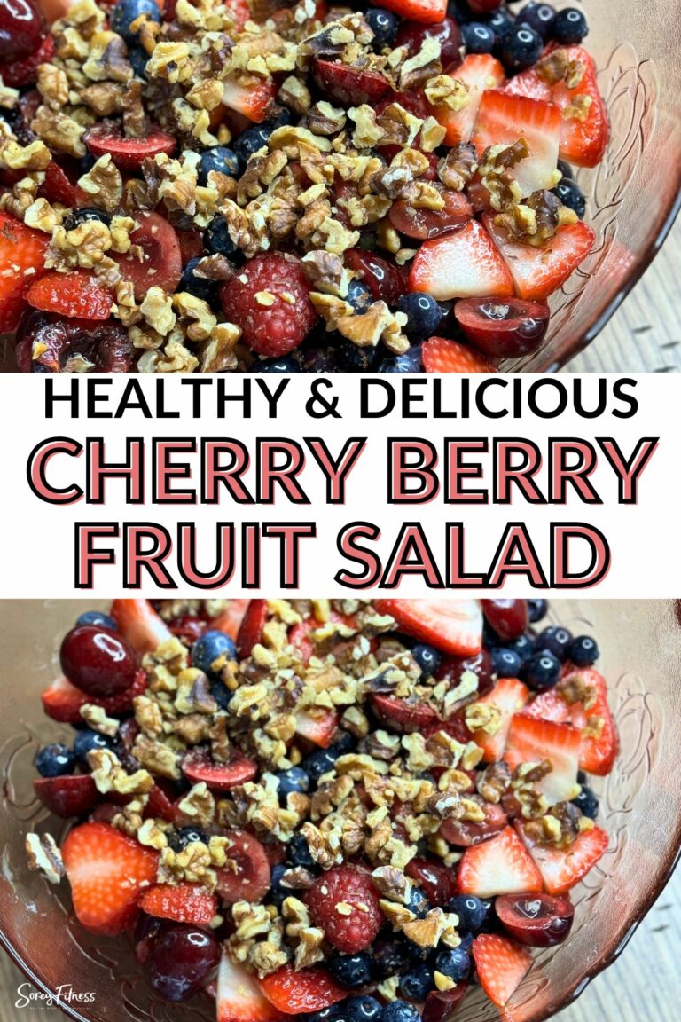 Healthy Summer Fruit Salad with Berries & Cherries