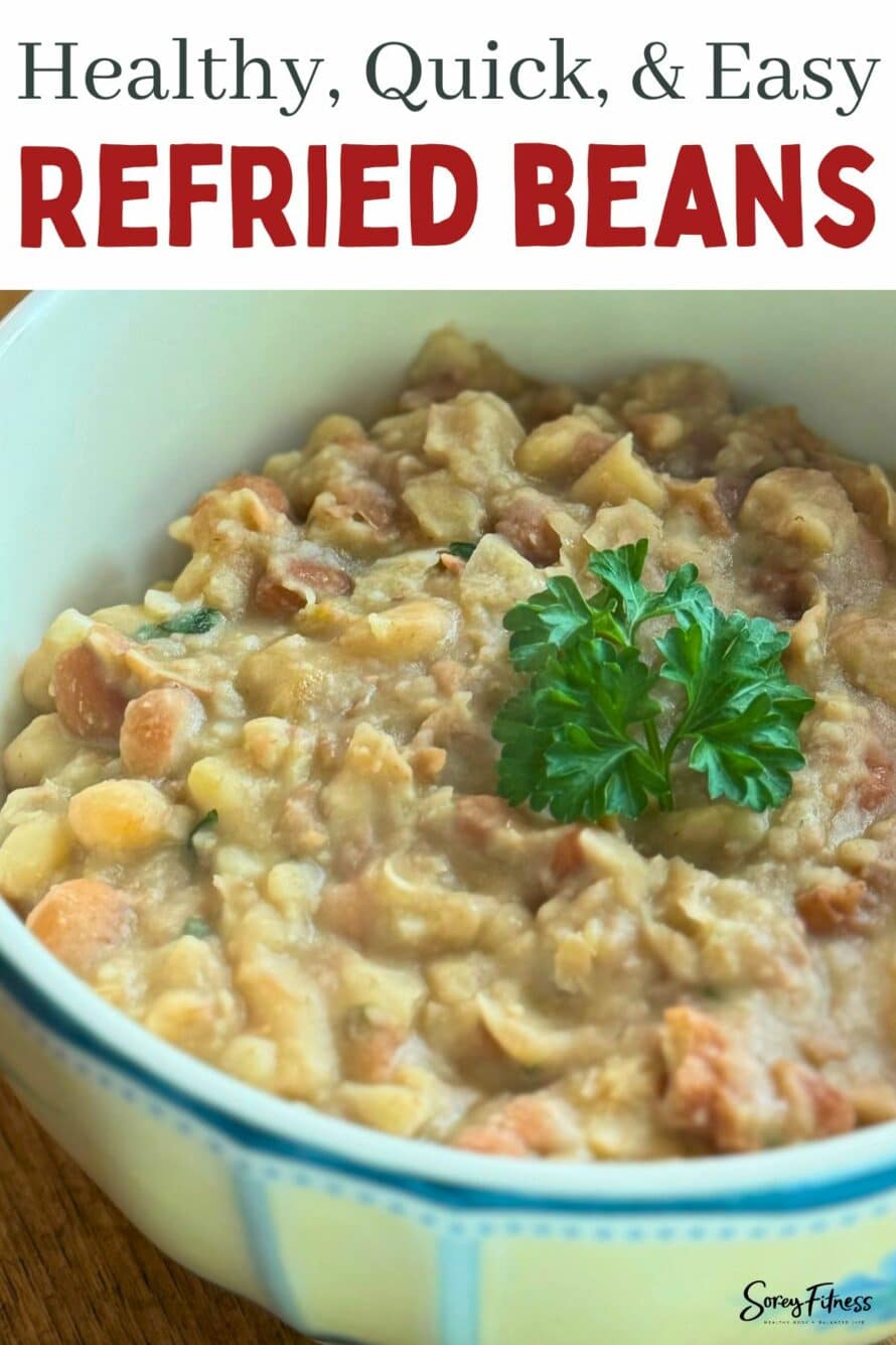 healthy quick and easy homemade refried beans