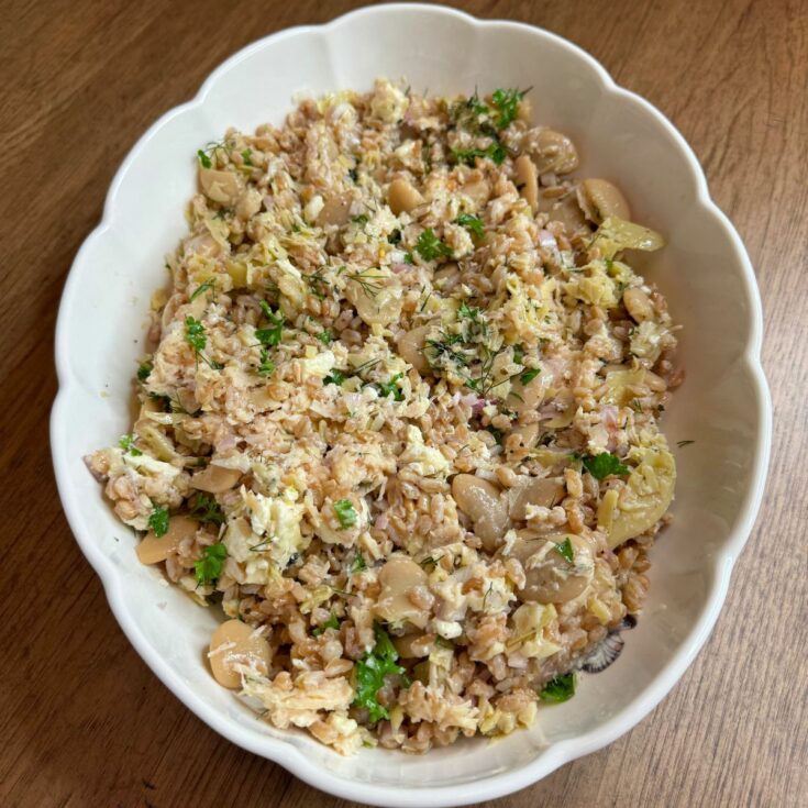 Blue Zone Farro Chicken Salad