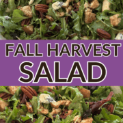 collage of the orchard harvest salad