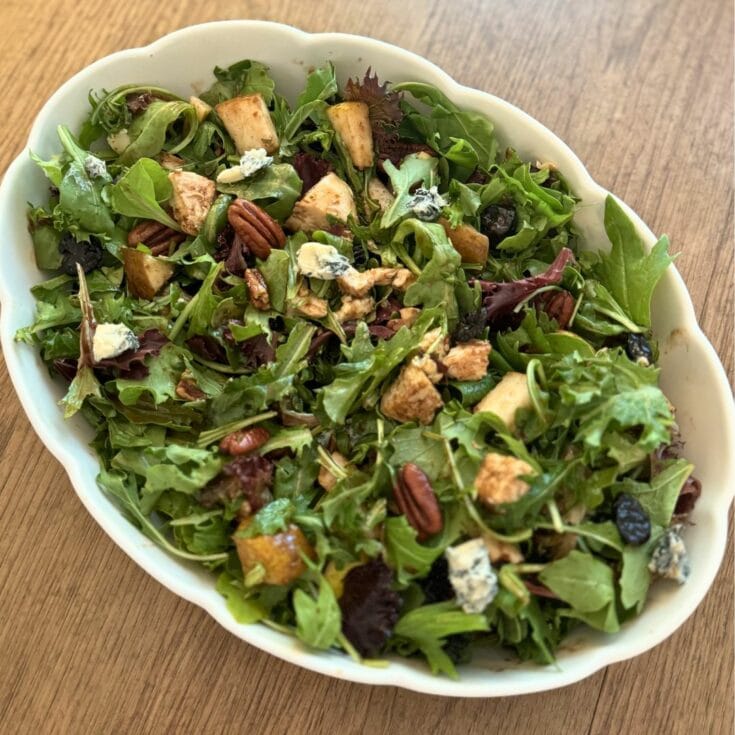 Panera Orchard Harvest Salad copycat in a large bowl