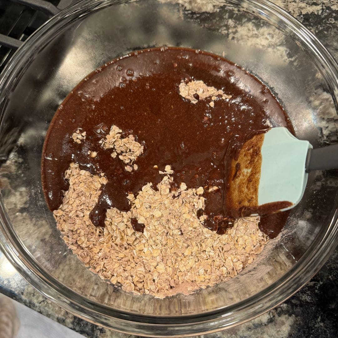 oatmeal and chocolate mixture for cookies