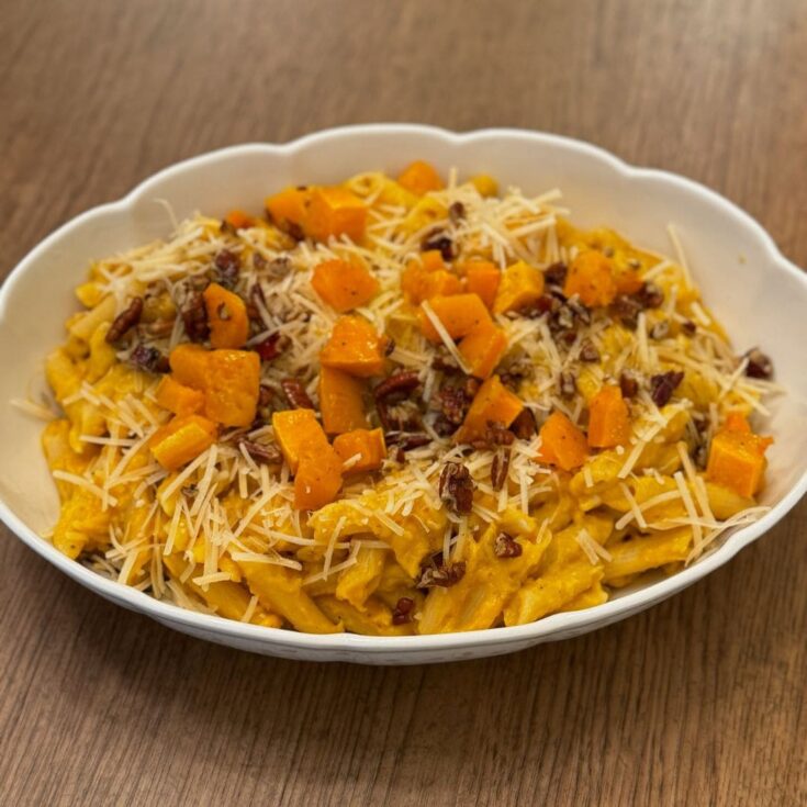 Roasted Butternut Squash Pasta for Fall