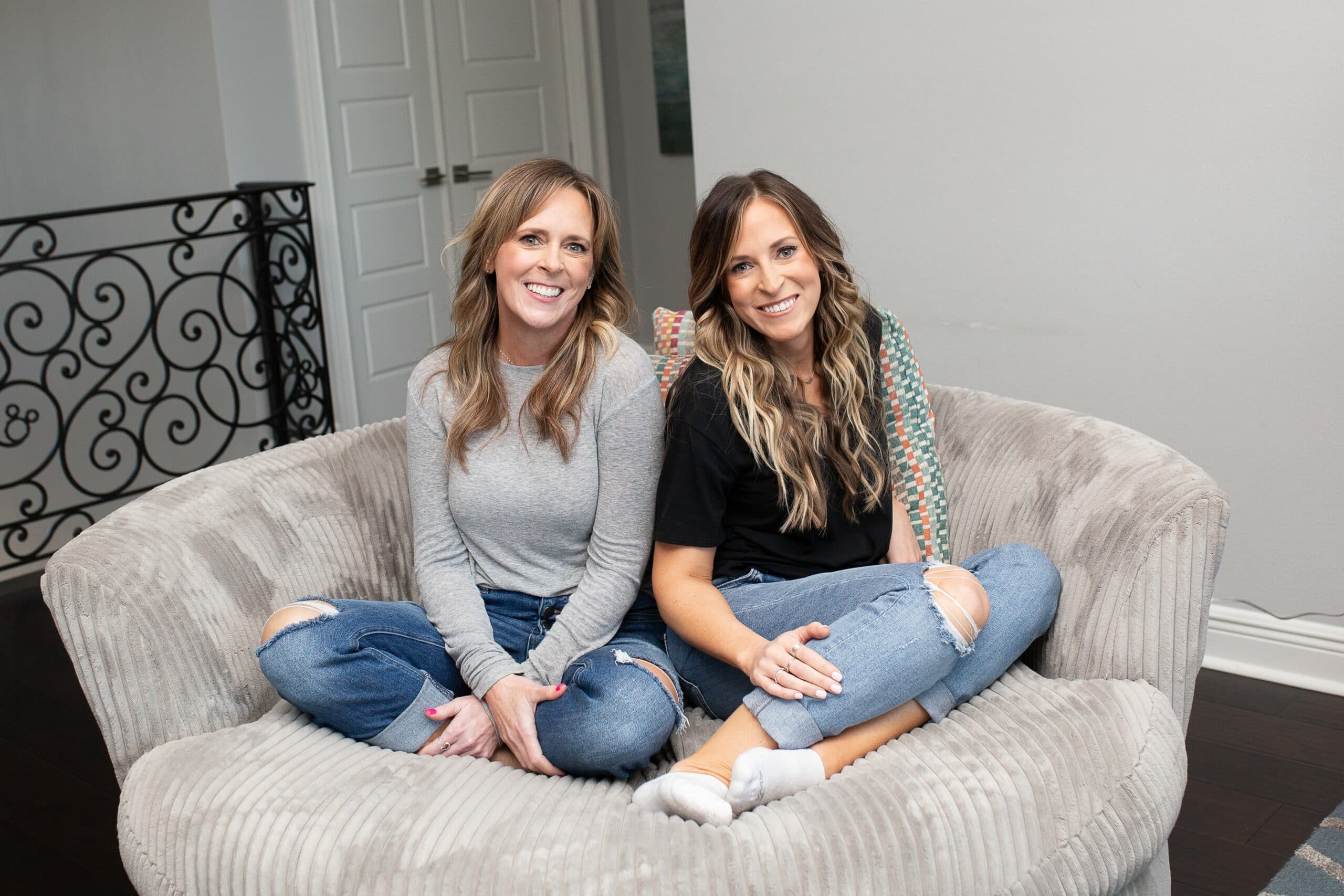 kim and kalee sitting together
