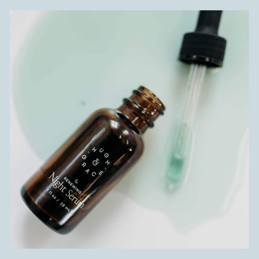 hugh and grace skincare night serum for rosacea-prone skin 